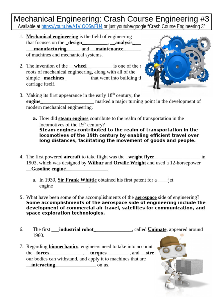 Mechanical Engineering Overview and Innovations | PDF