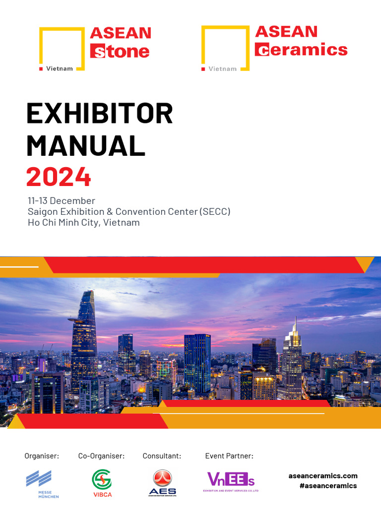 ASEAN Ceramics 2024 Exhibitor Manual | PDF | Ho Chi Minh City | Cargo