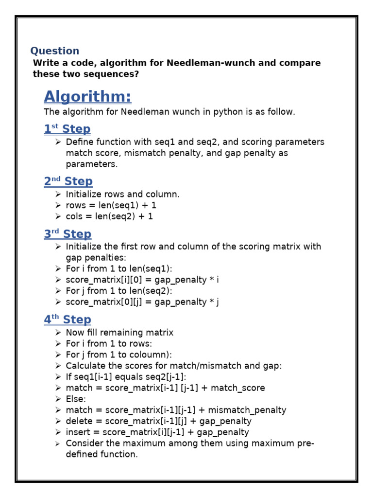 bioinfo | PDF | Computational Biology | Algorithms