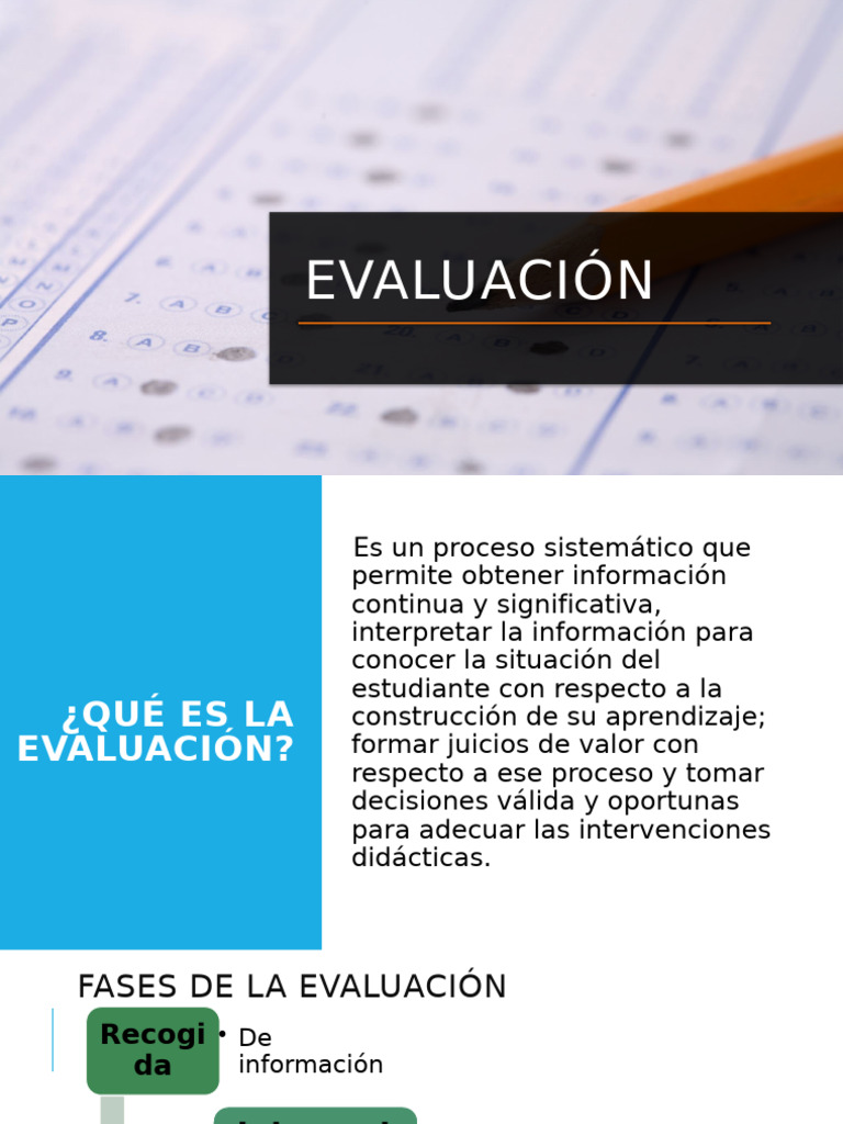 Guía Completa de Evaluación Educativa | PDF | Evaluación | Aprendizaje