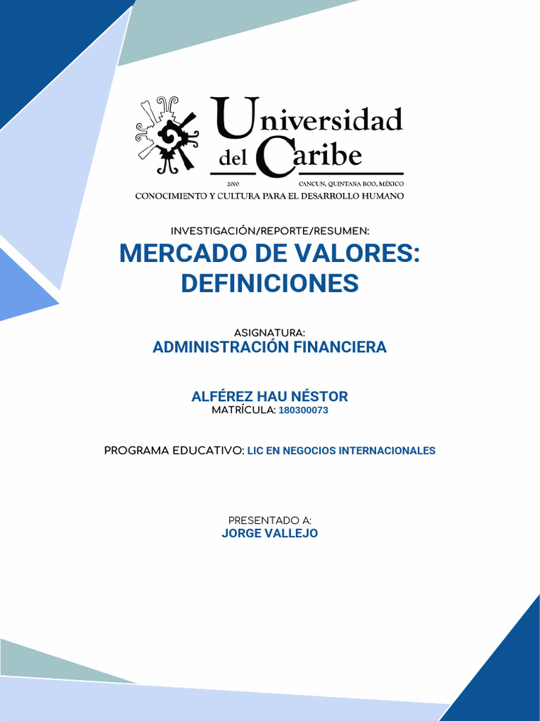 Guía Completa sobre Inversión y Mercado de Valores | PDF | Compartir ...