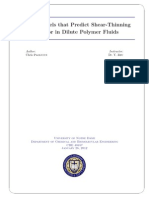 Simple Models That Predict Shear-Thinning Behavior in Dilute Polymer Fluids