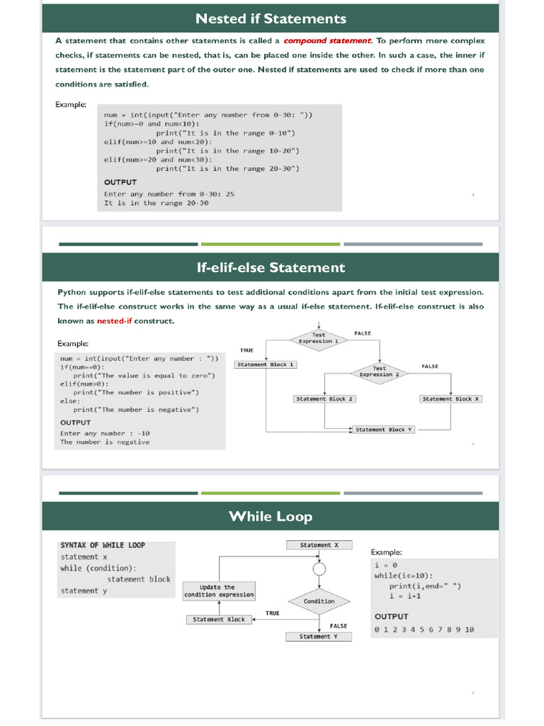 Nested If Statements | PDF