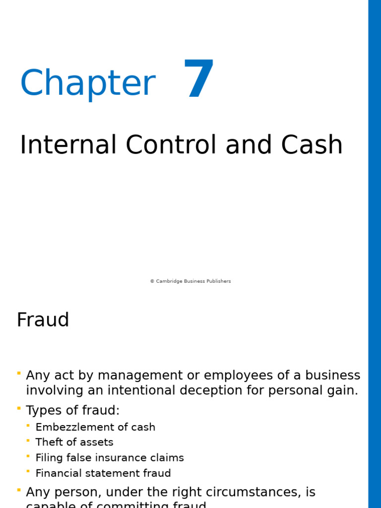 Internal Controls for Cash Management | PDF | Internal Control | Audit