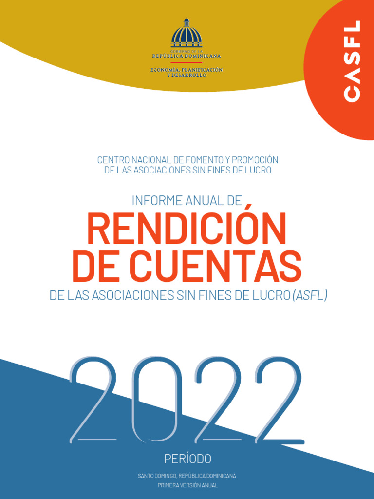 Informe Anual de ASFL 2022 en RD | PDF | Presupuesto | Invalidez