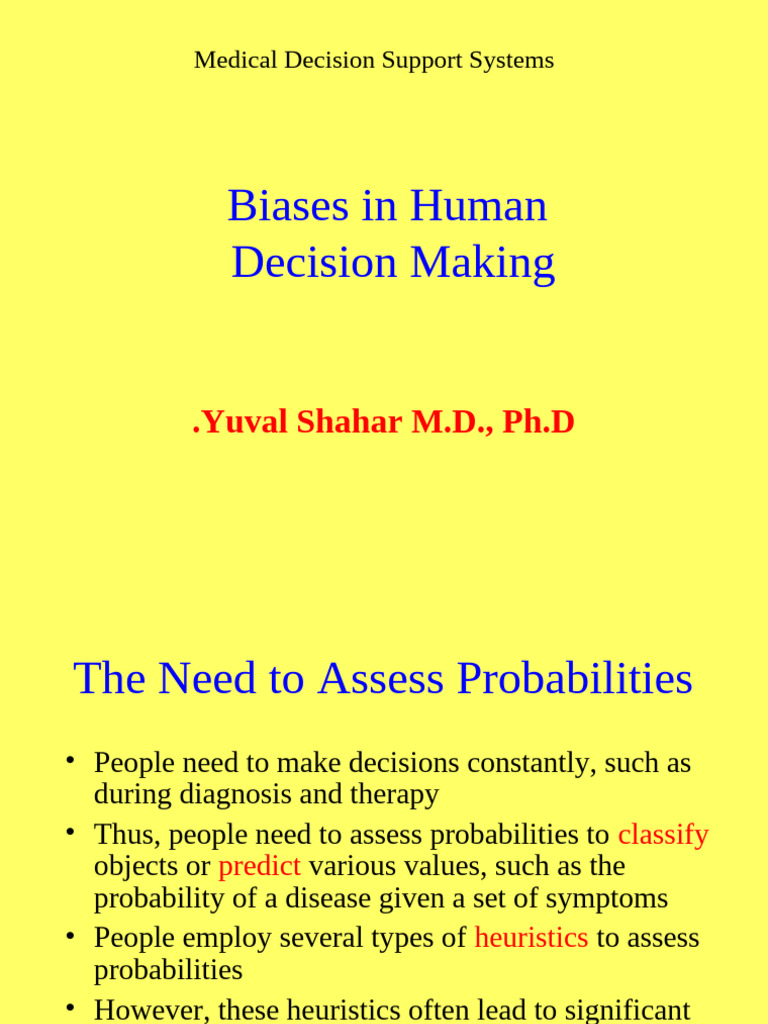 Biases in Human Decision Making | PDF | Representativeness Heuristic ...