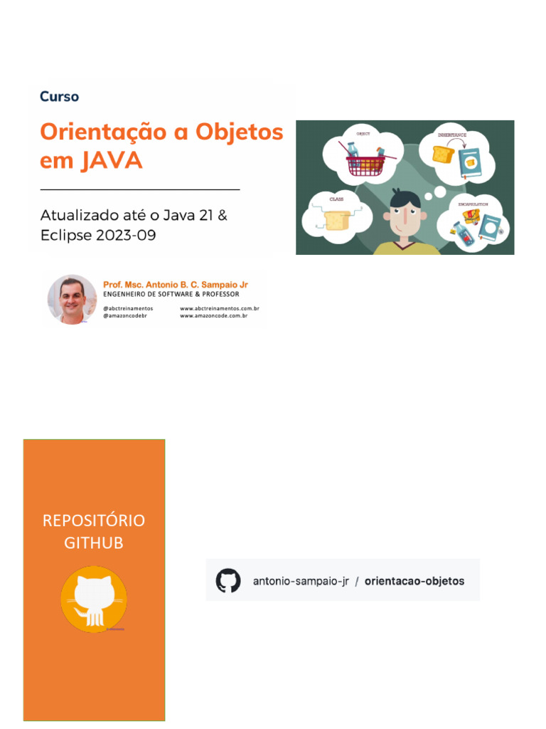 Fundamentos de Programação em Java | PDF | Classe (programação de ...