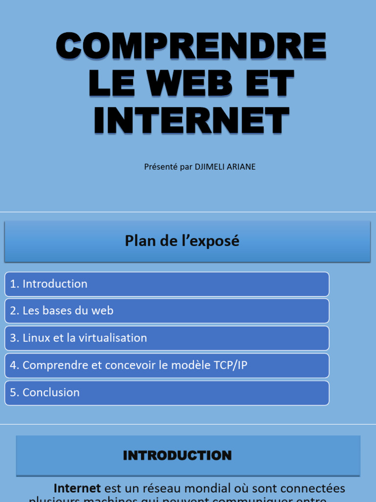 Comprendre le Web et Internet | PDF | Internet | Internet et Web