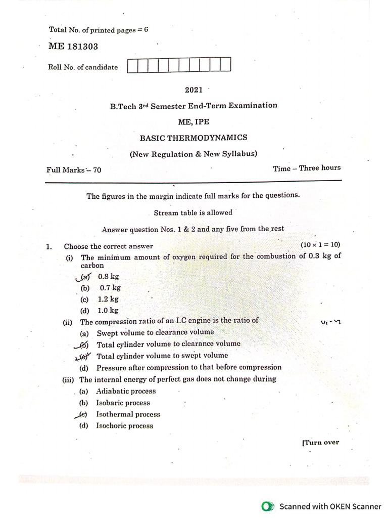 Basic Thermodynamics Pdf
