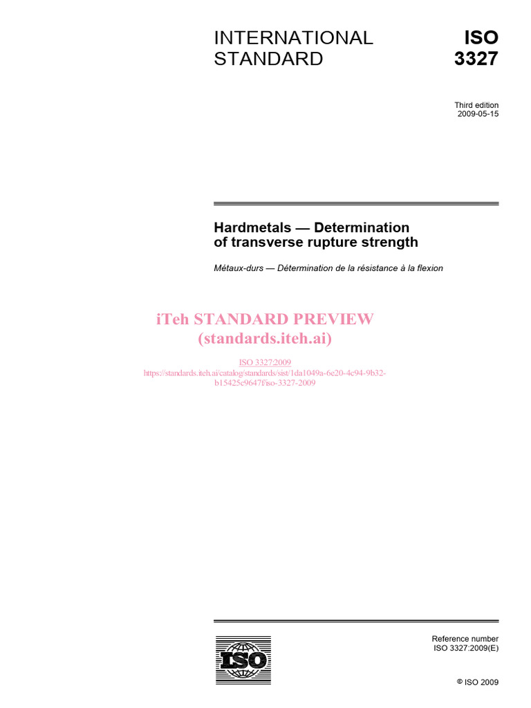 ISO-3327-2009 | PDF | International Organization For Standardization