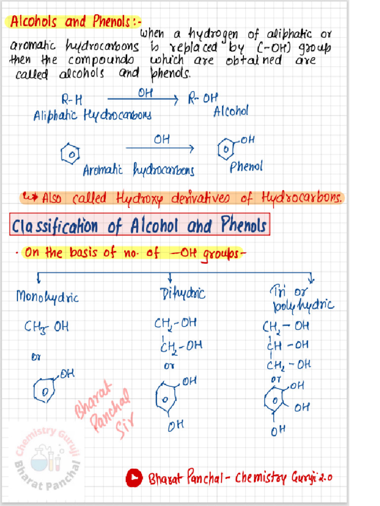 Alcohol Phenol and Ethers | PDF