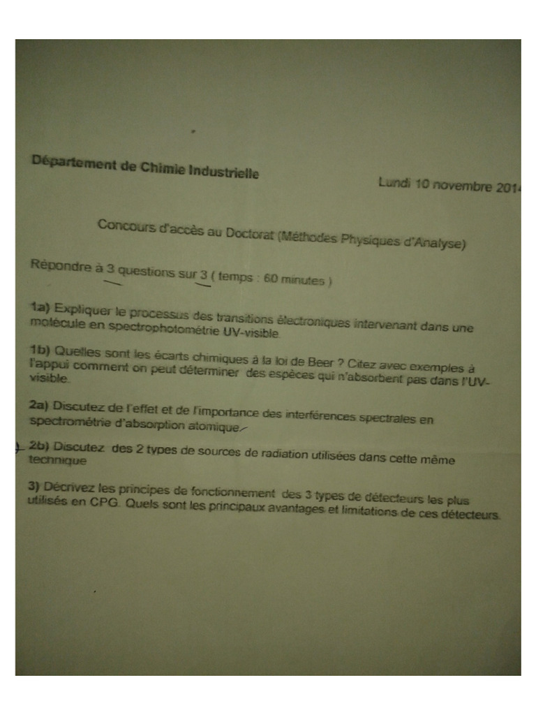Génie Des Procédès - Doctorat Méthodes Physique Et Analyse Génie de L ...