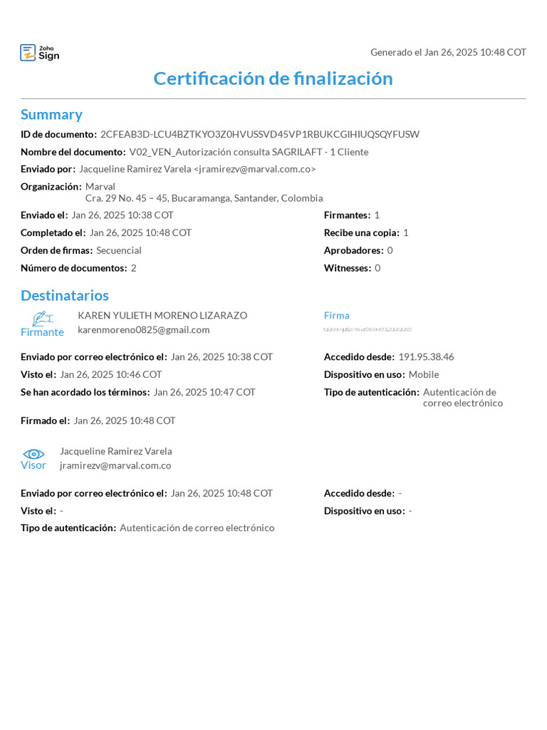 Autorización de Consulta SAGRILAFT Cliente | PDF | Informática | La ...