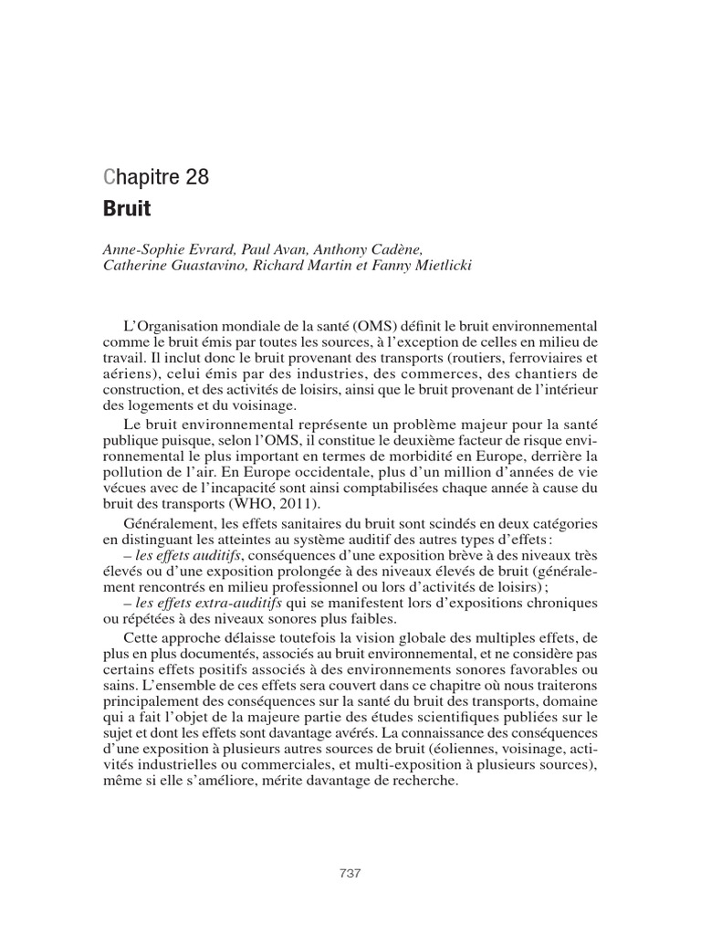 Impact du bruit environnemental sur la santé | PDF | Son | Sommeil