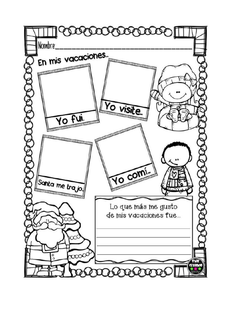 Mis Vacaciones Navideñas Pdf