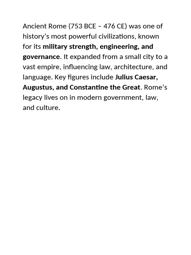 Ancient Romans | PDF