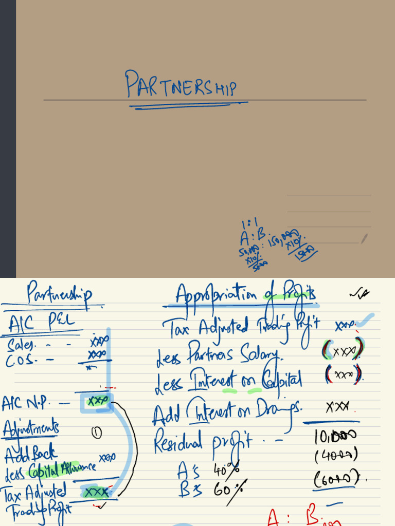 Partnership Profit Appropriation Guide | PDF | Business | Business ...