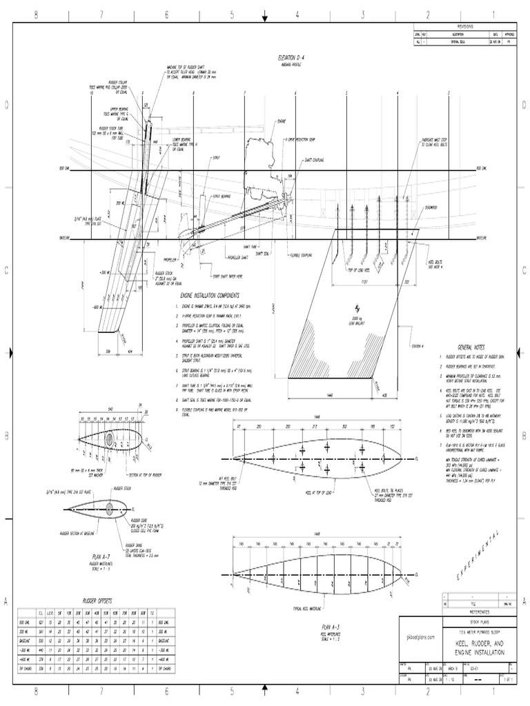 03 E 1 Keel Rudder Shaftline | PDF