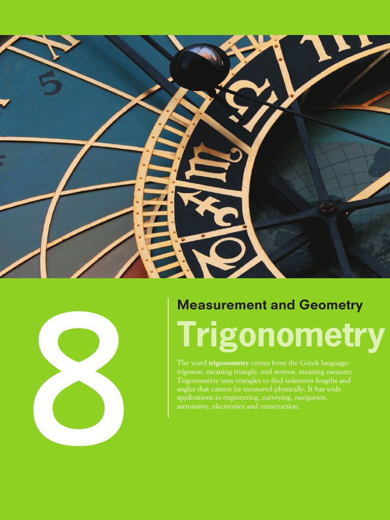 10 NC Chapter 8 Trigonometry | PDF | Trigonometry | Trigonometric Functions