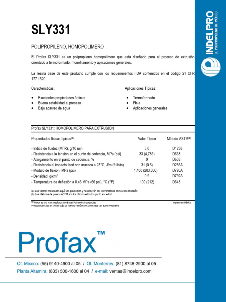 Profax Sa-Sly331 Polipro f3 | PDF | Combustión
