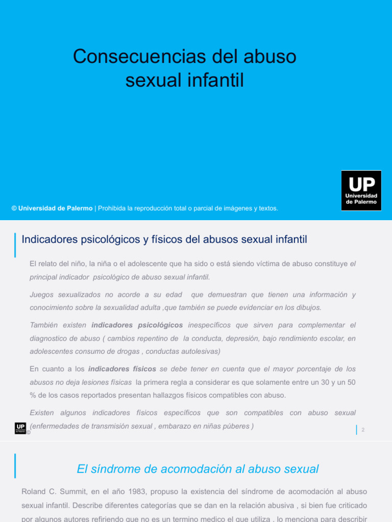 Consecuencias Del Abuso Sexual Infantil | PDF | Abuso sexual ...