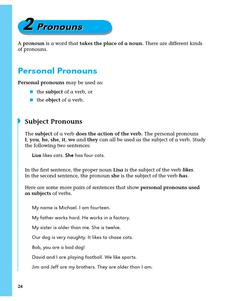 Understanding Personal Pronouns | PDF | Pronoun | Subject (Grammar)