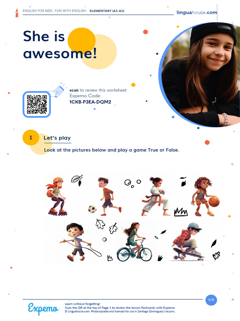 Fun English Activities for Kids A1-A2 | PDF