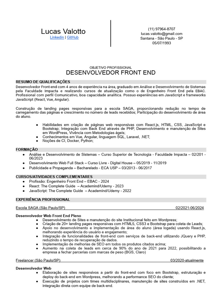 Desenvolvedor Front End com SEO e React | PDF | Script Java | SEO