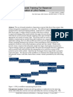 Neural Network Training For Reservoir Characterization of Litho Facies