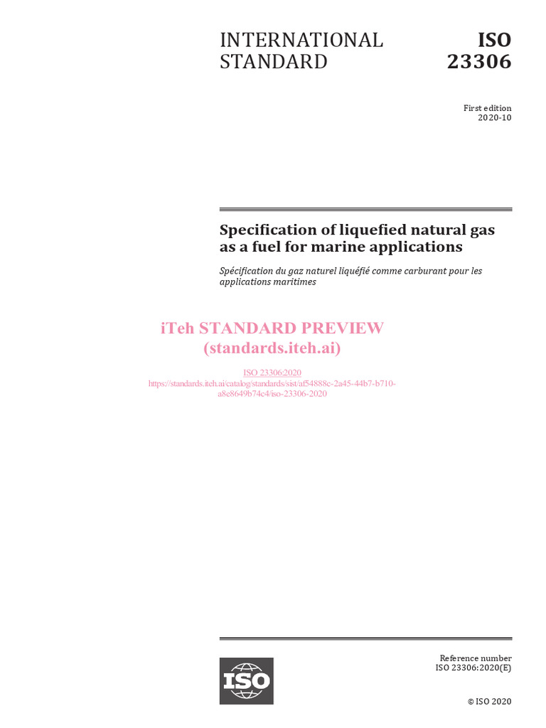 Iso 23306 2020 | PDF | Liquefied Natural Gas | Natural Gas