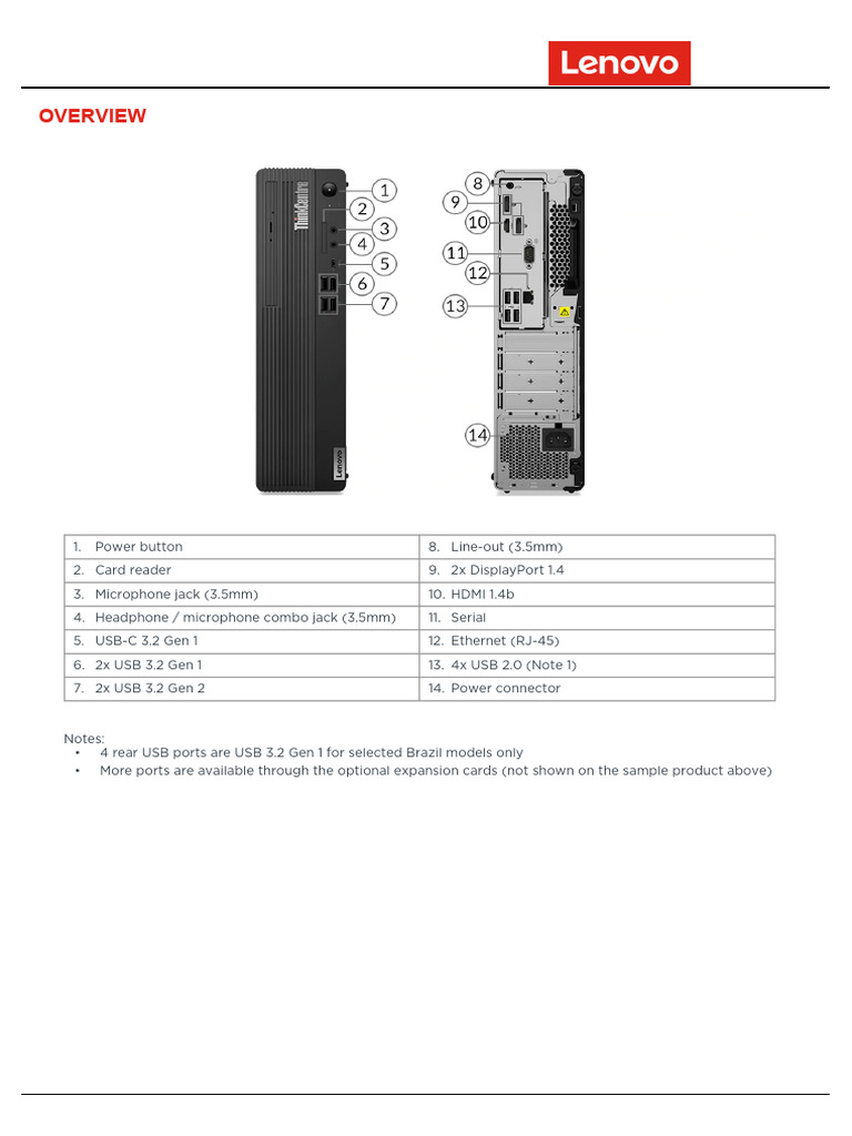 Lenovo ThinkCentre M75s Gen 2 Specs | PDF | Solid State Drive | Hard ...