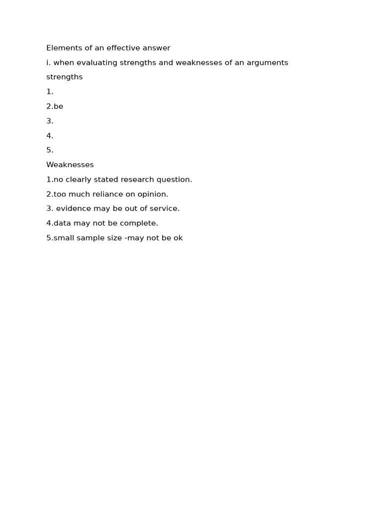 Elements of An Effective Answer | PDF