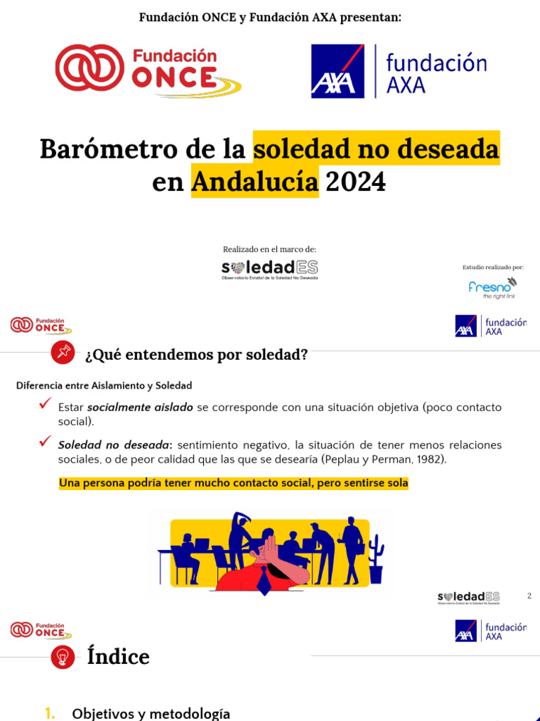 Soledad No Deseada en Andalucía 2024 | PDF | Soledad | Las emociones