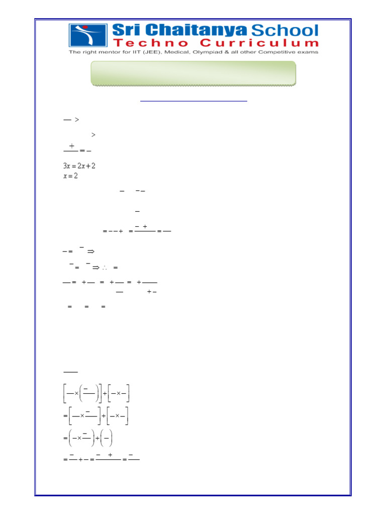 IX Class Math Worksheet 9 Solutions | PDF | Division (Mathematics ...