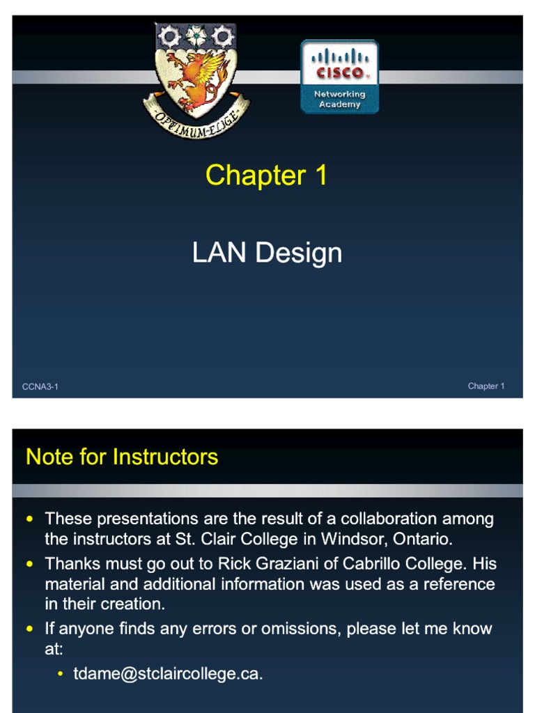 Expl SW Chapter 01 LAN Design | PDF | Network Switch | Quality Of Service