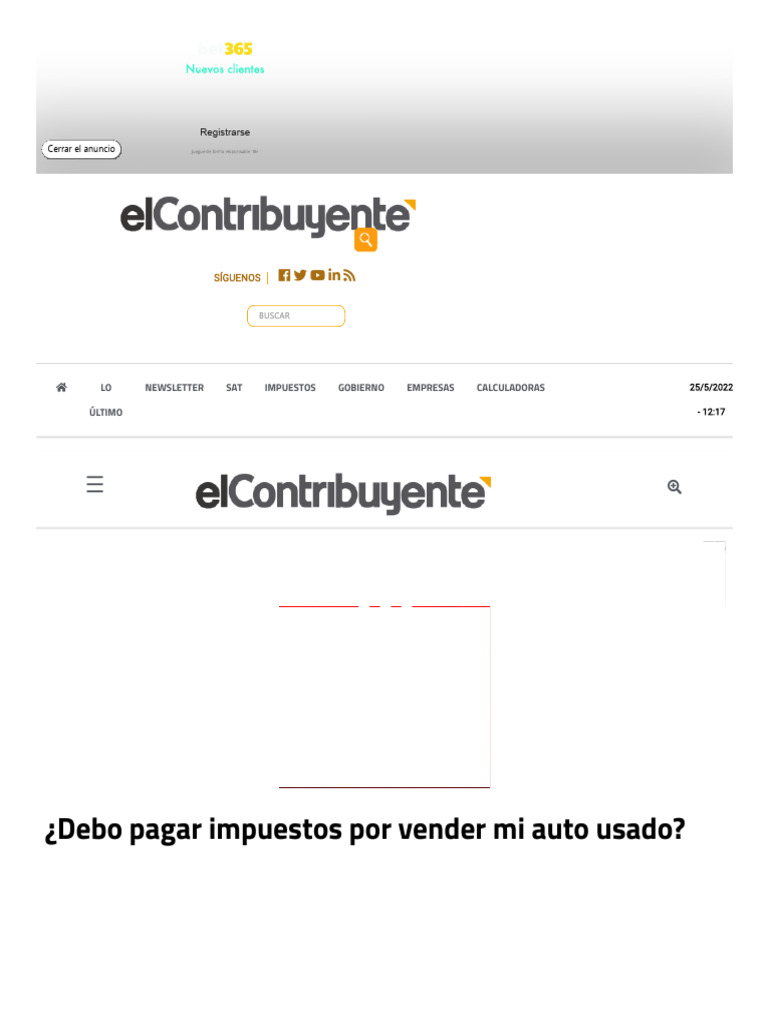 Impuestos por venta de auto usado | PDF | Impuestos | Impuesto sobre la ...