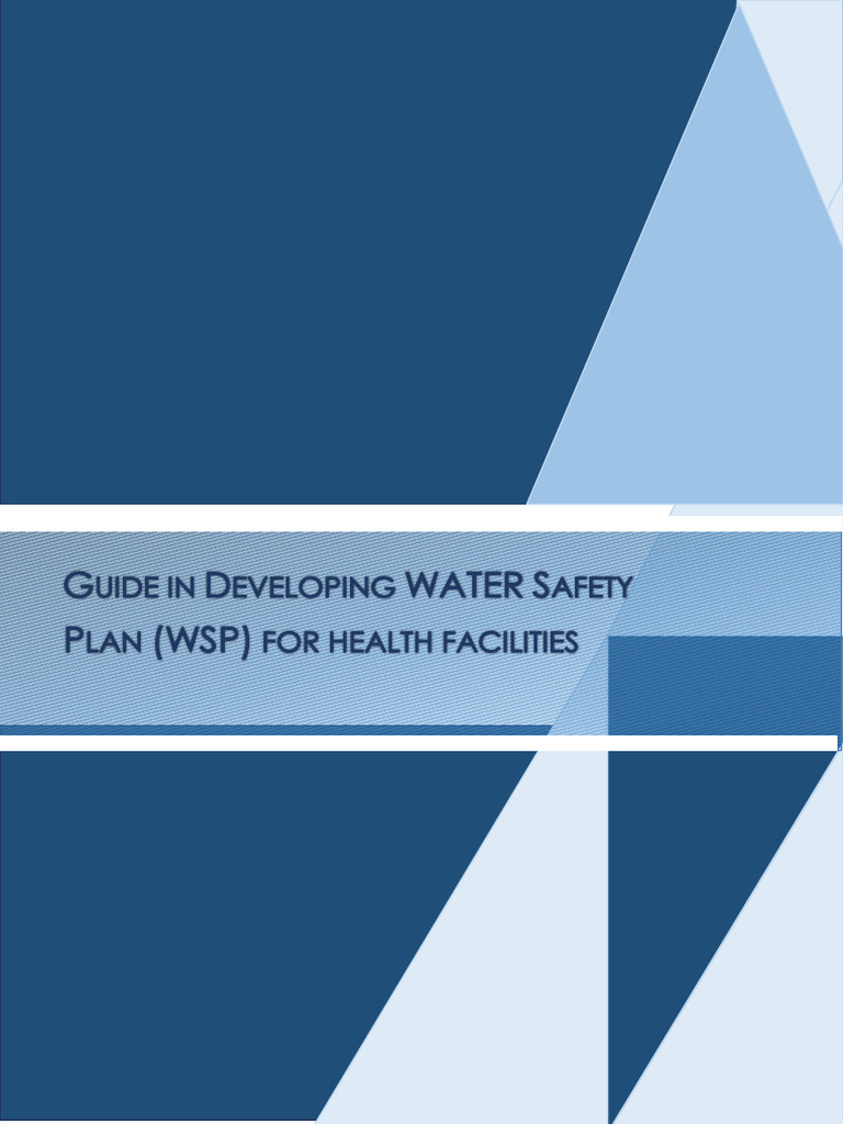 WSP Guidelines For HCFs 2023 | PDF | Water Purification | Risk