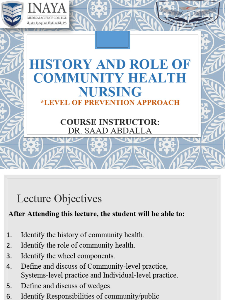 Community Health Nursing Overview | PDF | Preventive Healthcare | Nursing