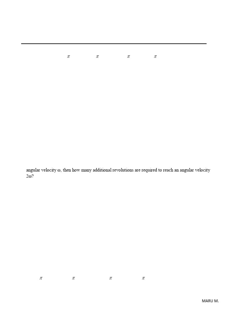 Physics Worksheet: Rotational & Wave Motion | PDF | Waves | Angular ...