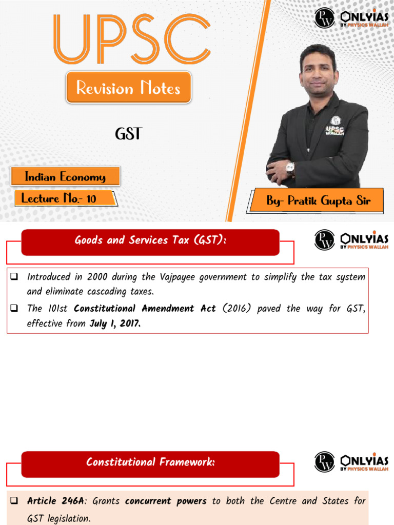 GST 10 - Revision Notes | PDF | Taxes | Government