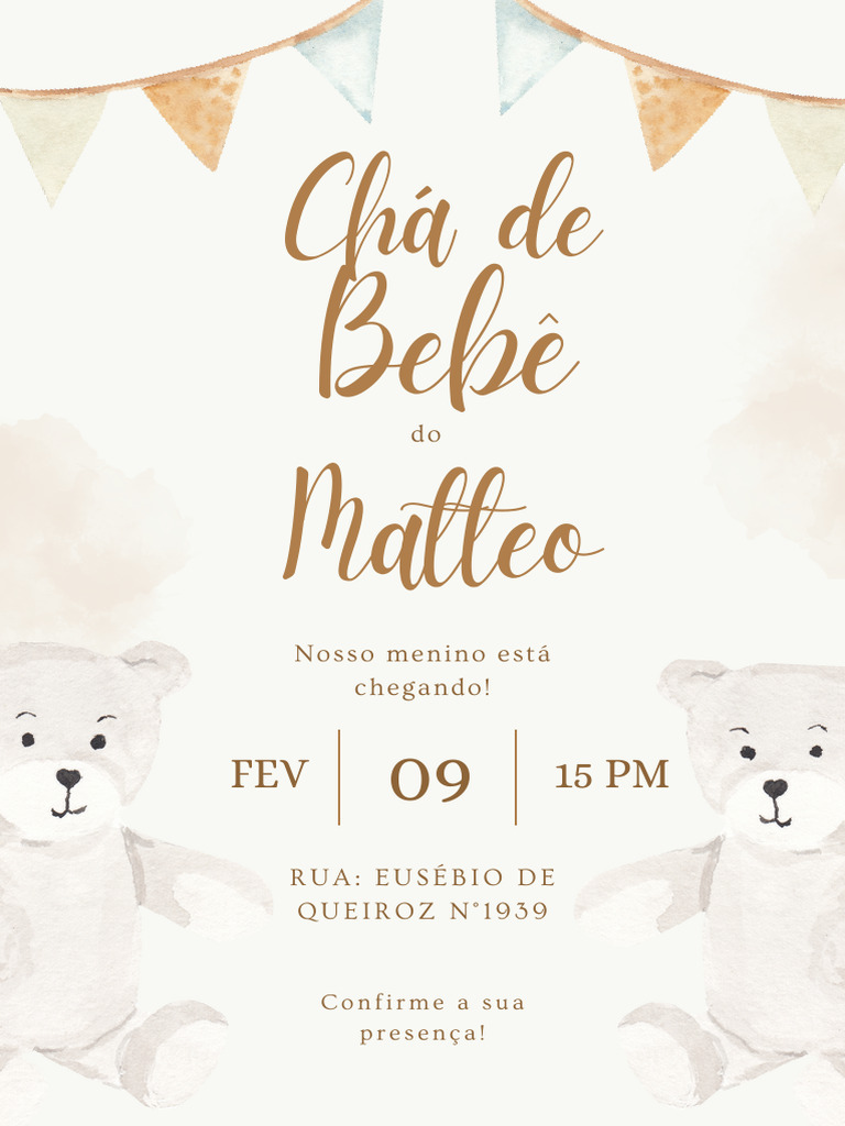 Chá de Bebê | PDF, image size:768x1024