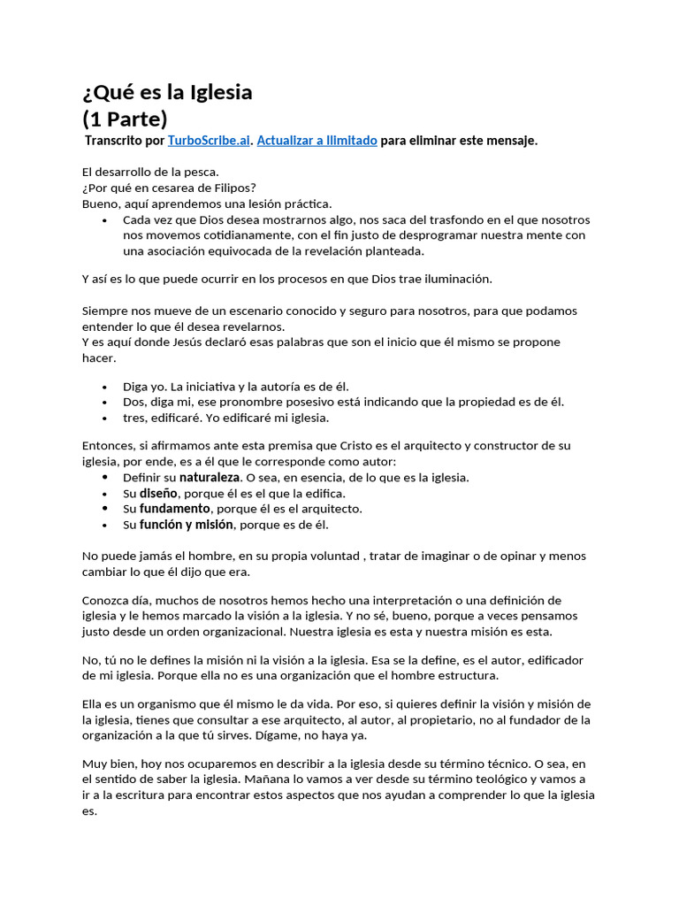 La naturaleza y misión de la iglesia | PDF | Iglesia cristiana | Roma ...