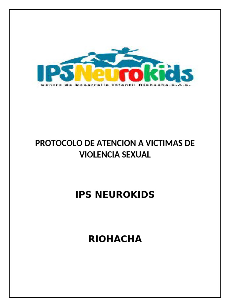 Protocolo de Atención a Víctimas de Violencia Sexual | PDF | Violencia ...