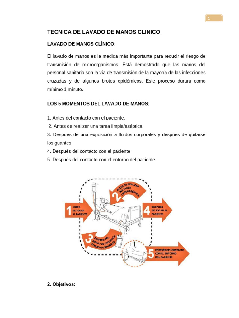 Duración y técnica del lavado de manos clínico | PDF | Legumbres ...