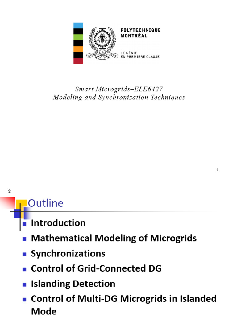 Smart Microgrids: Modeling & Control Techniques | PDF | Distributed ...