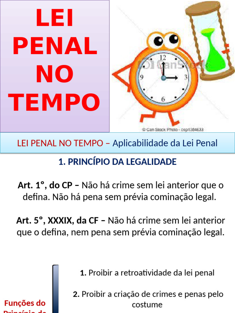 Aplicação da Lei Penal no Tempo | PDF | Crimes | Crime e Violência