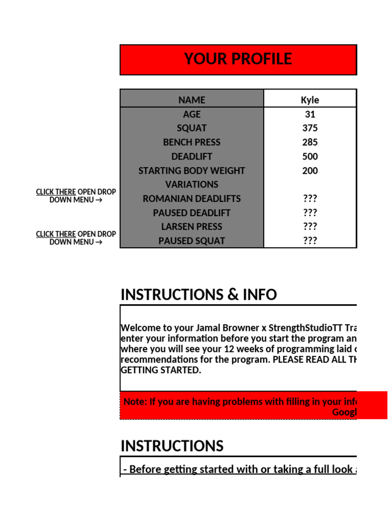 Kyle's Deadlift Training Program | PDF | Management Of Obesity | Weight ...