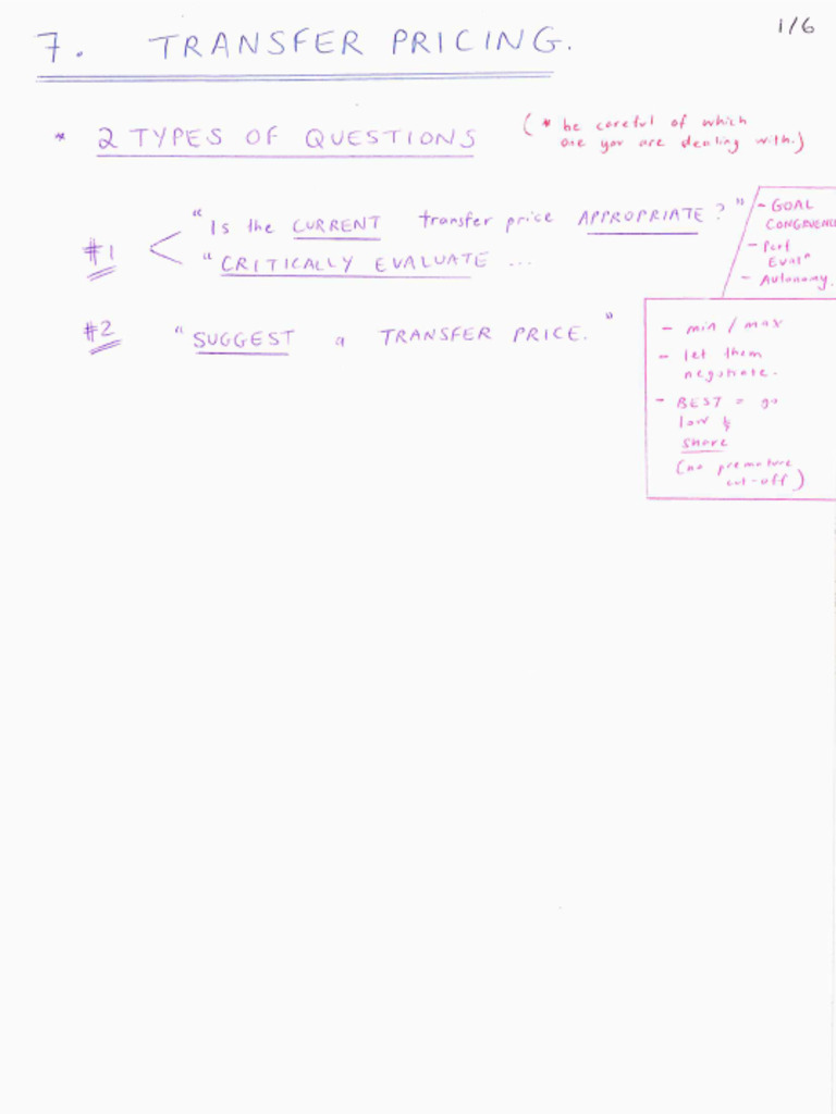 7 - Transfer Pricing - GW | PDF
