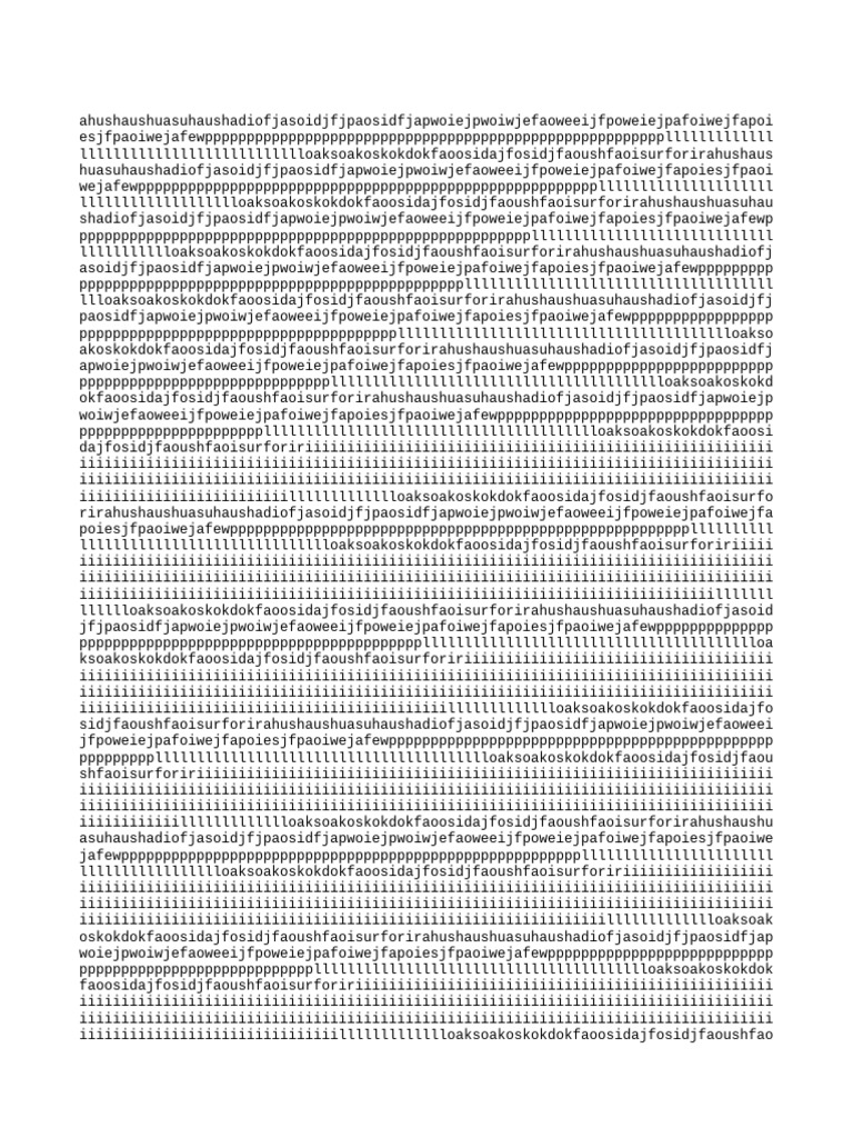 Nonsense Text Document Analysis | PDF
