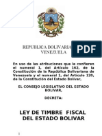 Ley de Timbre Fiscal Del Estado Bolivar-New